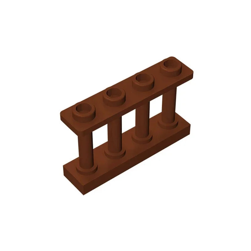 100pcs 15332 DIY Building Blocks 1x4 Railing Thick Figure
