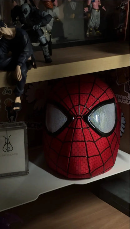 In Stock Miles Spider-Man 1:1 Scale Electronic Mask With Moving Glowing Eyes