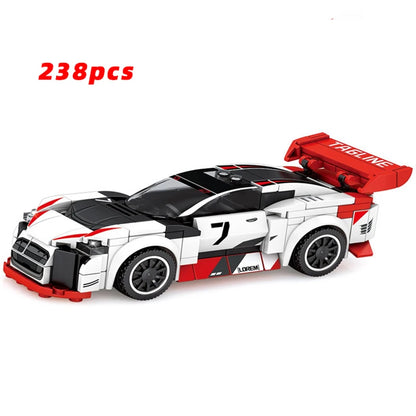 City Speed Racing MOC Car Sports Building Blocks Bricks Classic