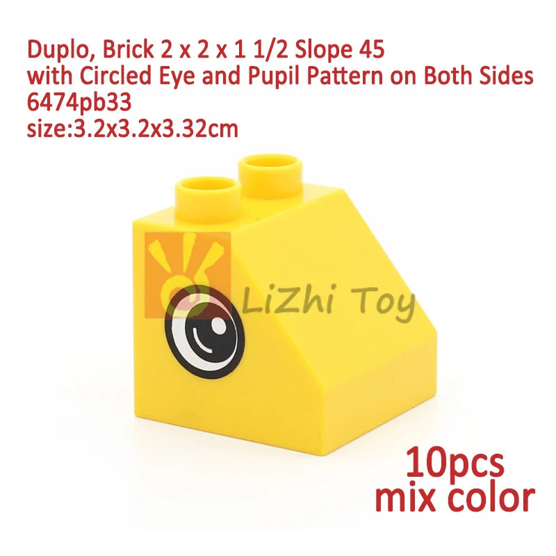 MOC Big Size Building Blocks Bricks Slope Windows Door Car