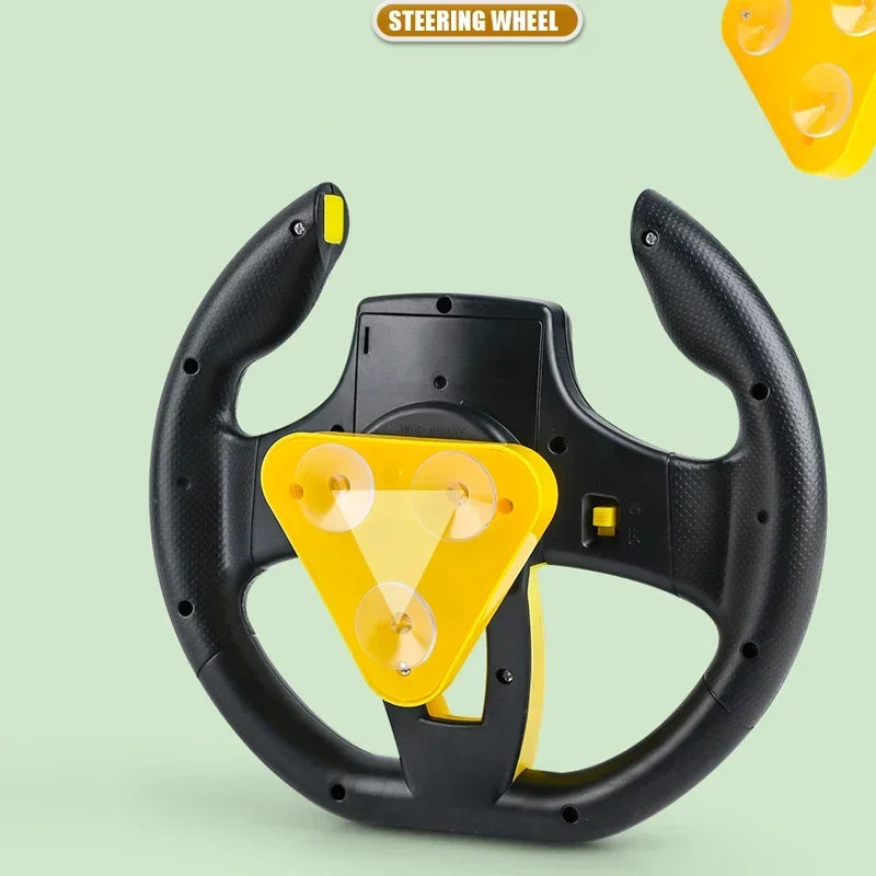 Infant Shining Eletric Simulation Steering Wheel Toy with Light Sound