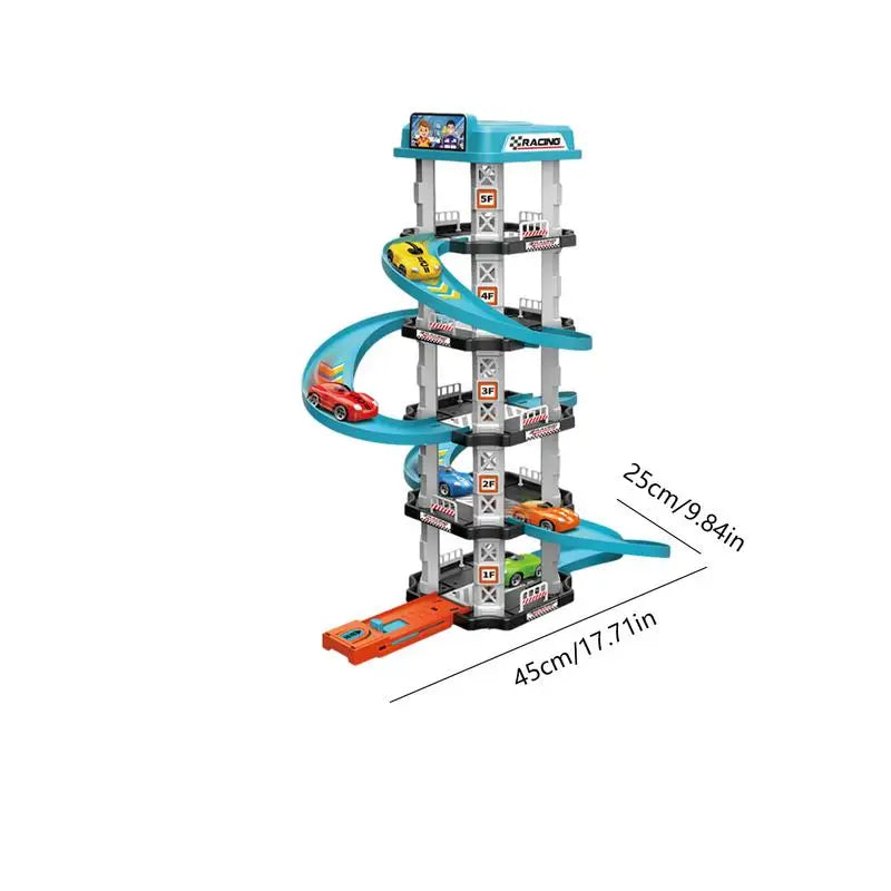Car Racing Track Ramp Toy Children Garage Catapult Track Game
