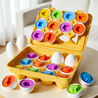 Montessori Games Baby Toy Smart Egg Shape Match Puzzle For Kids
