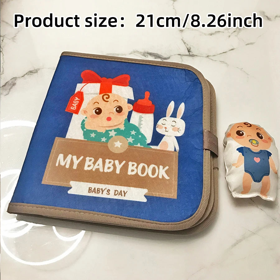 Early Education English Interactive Cognitive Cloth Books Baby Learning Books