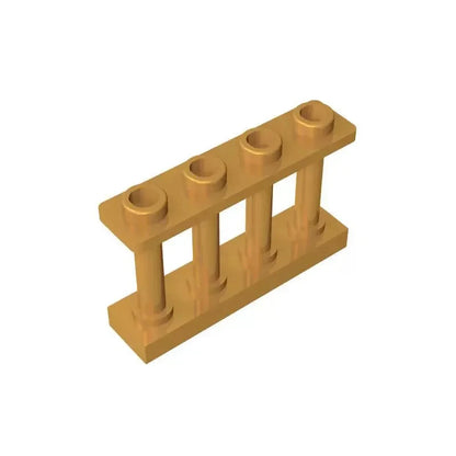 100pcs 15332 DIY Building Blocks 1x4 Railing Thick Figure