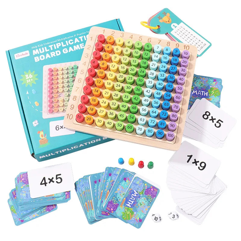 Montessori Educational Wooden Toys Children Baby Math Toys