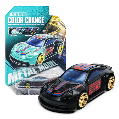 1:64 Color Change Alloy Car Toys for Kids Temperature Sensing Inertial Pull Back