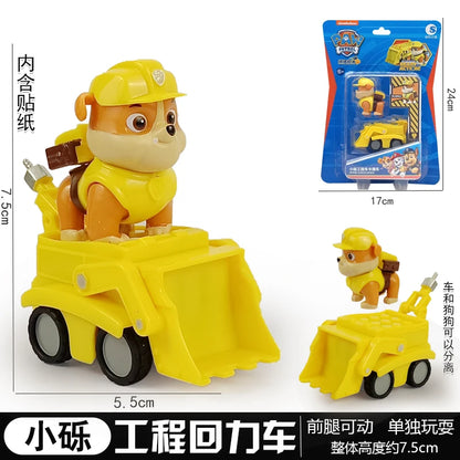 Genuine Paw Patrol Ryder Chase Skye Marshall Rubble Vehicle Pull Back Cars
