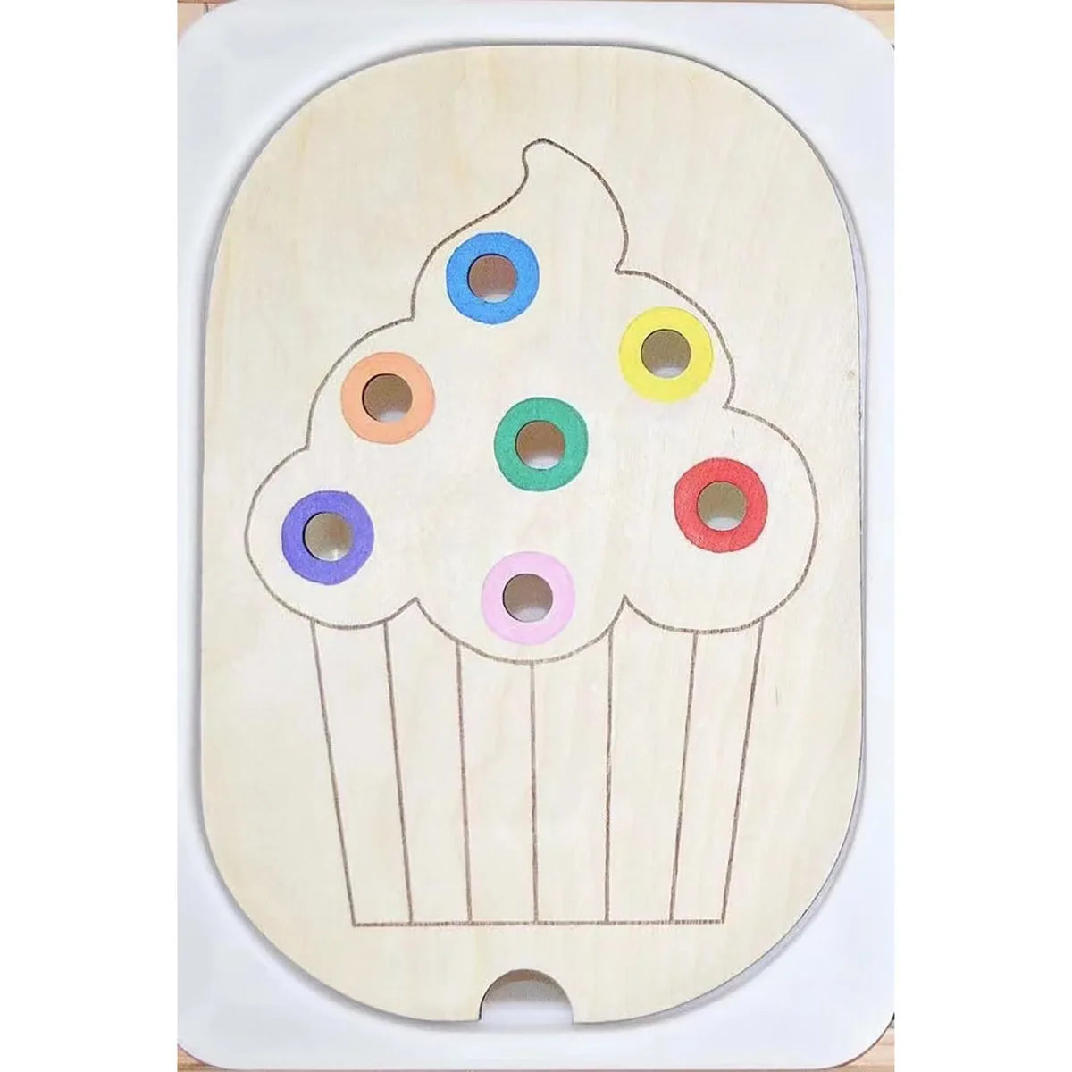 Children's Sensory Tray Table Color Hairball Game Wooden Tile Montessori