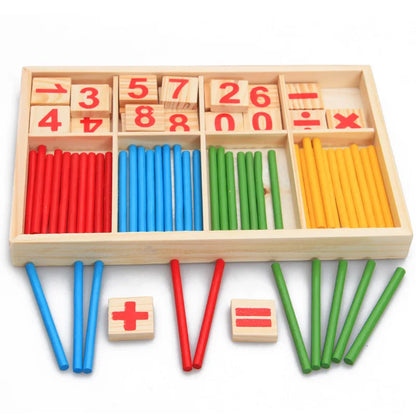 Montessori Educational Wooden Toys Children Baby Math Toys