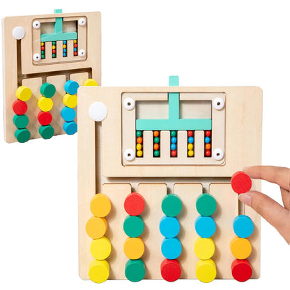 Montessori Wooden Color Matching Puzzles Preschool Learning Toys