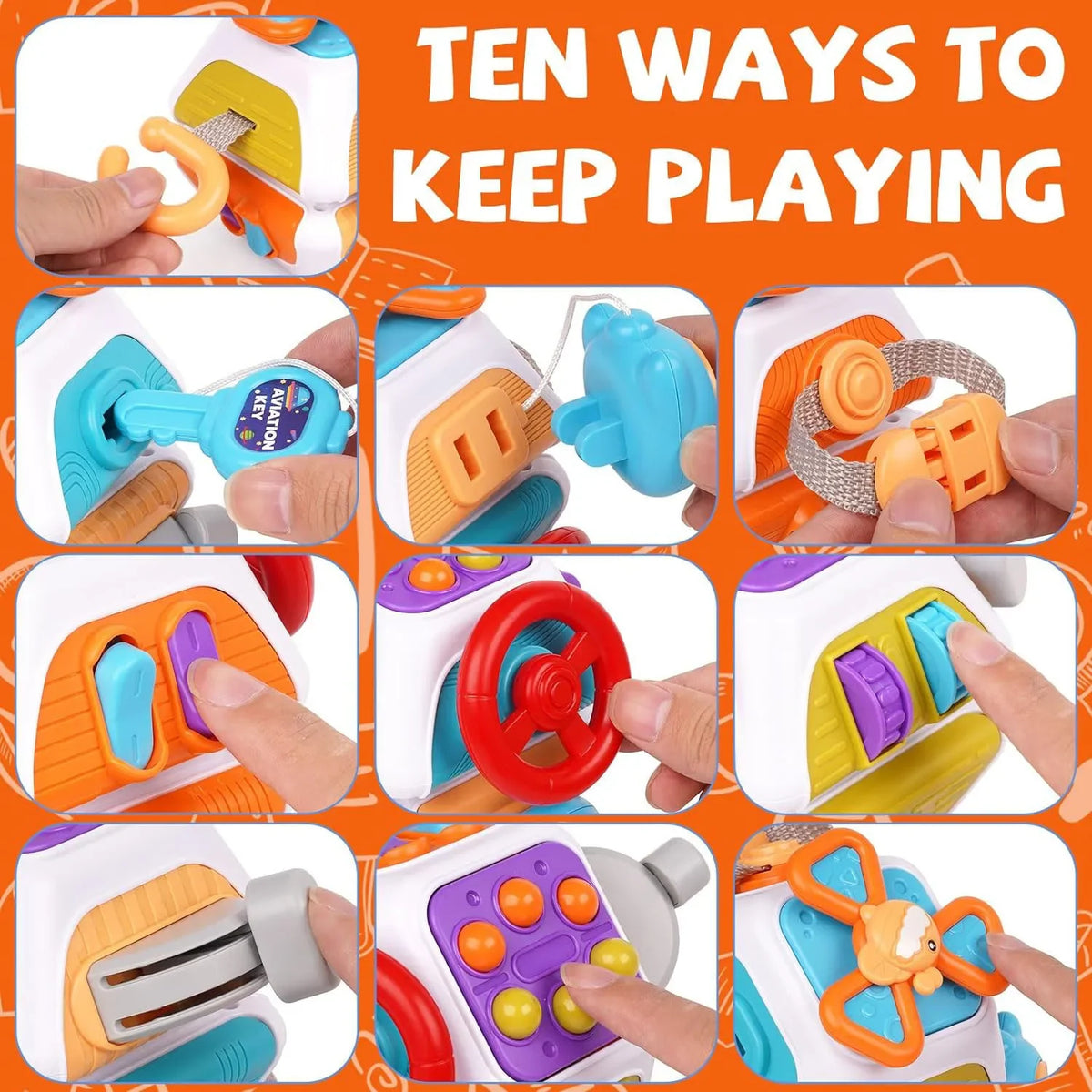 Baby Space Busy Ball — Montessori Sensory Toy for Toddlers