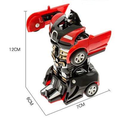 Mini 2 In 1 Car Toys One-key transformable Car Toys Automatic  Robot