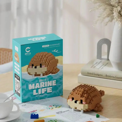 Creative Marine Life Mini Building Blocks Children's Marine Animal Model