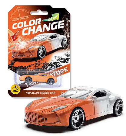 1:64 Color Change Alloy Car Toys for Kids Temperature Sensing Inertial Pull Back