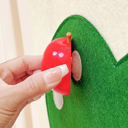 Baby Felt Board Play Food Toys Wall Sticker Fruits Vegetables