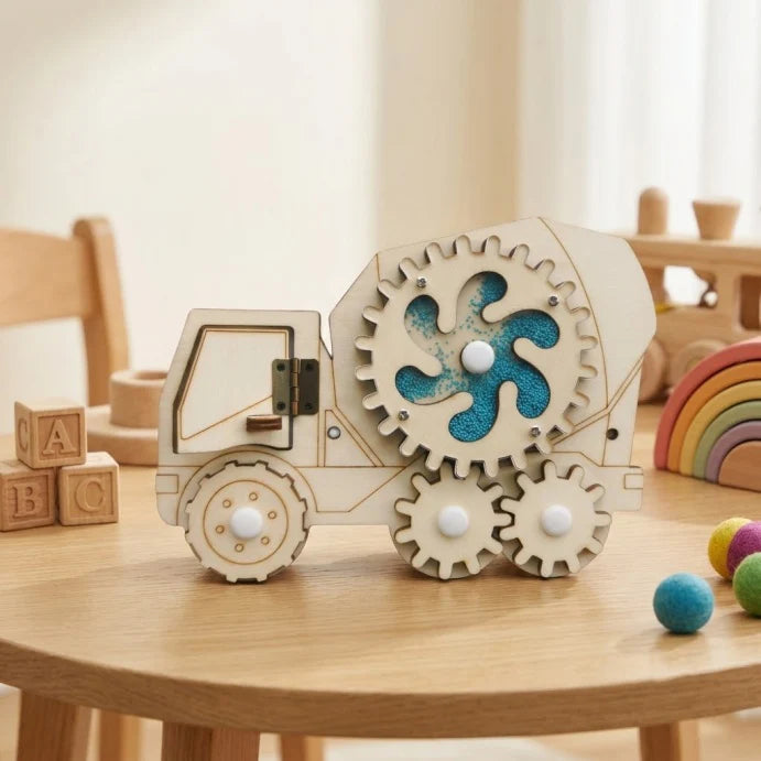 DIY Montessori Busy Board Accessories, Wooden Sensory Educational Toy