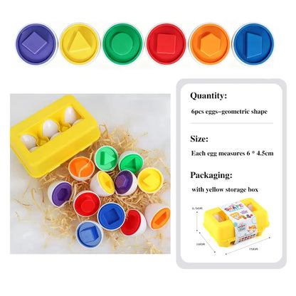 Montessori Games Baby Toy Smart Egg Shape Match Puzzle For Kids