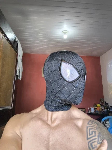 In Stock Miles Spider-Man 1:1 Scale Electronic Mask With Moving Glowing Eyes