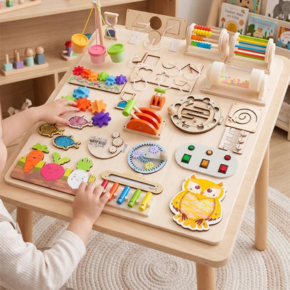 Premium Montessori Busy Board Accessories  Sensory Fine Motor Skills