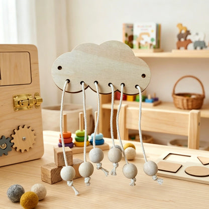 DIY Montessori Busy Board Accessories, Wooden Sensory Educational Toy