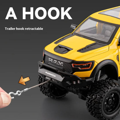 Large Size 1:24 Mammoth 6X6 Off-road Pickup Truck Children's Toy Car