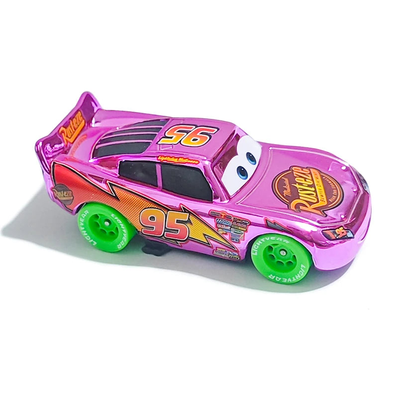 Pixar Cars Electroplated Pink 95 Lightning McQueen