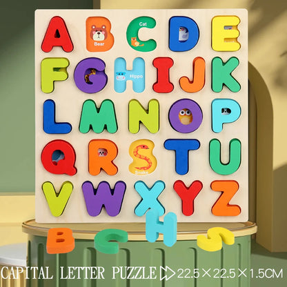 Alphabetic Arithmetic Number Geometric Shapes Educational Game Toy