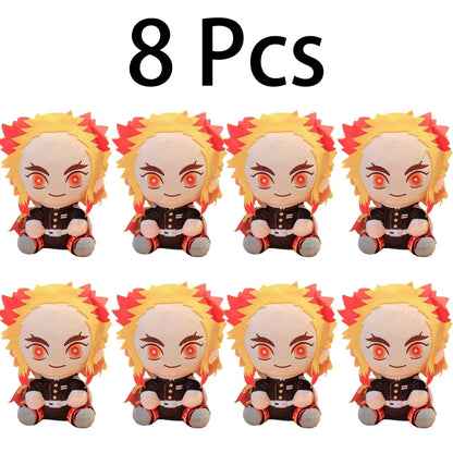 20cm Hot Japan Demon Slayer Plush Dolls Lovely Anime Kimetsu No Yaiba Kamado Tanjirou Nezuko Zenitsu Kyoujurou Toys Kids Gifts
