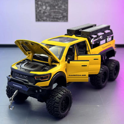 Large Size 1:24 Mammoth 6X6 Off-road Pickup Truck Children's Toy Car