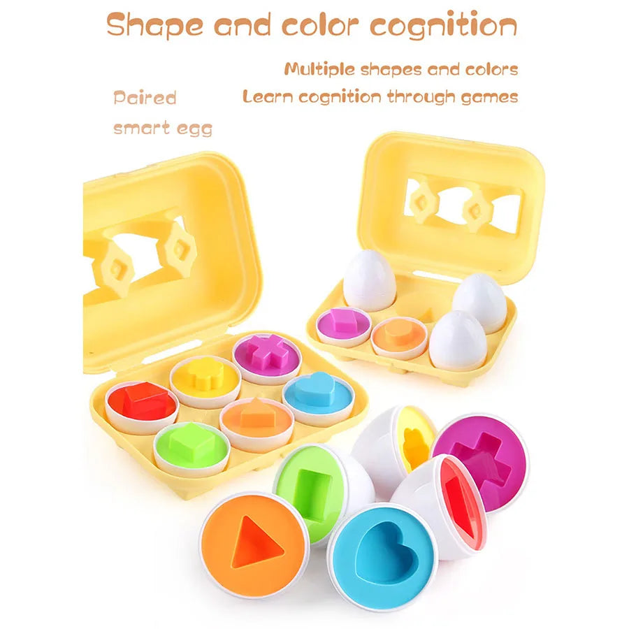 Montessori Eggs 3D Puzzle Learning Education Math Toys