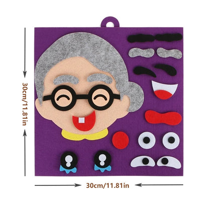 30cm/11.8in Change Face 3D Puzzle Funny Game Children Montessori Learning Educational Toys