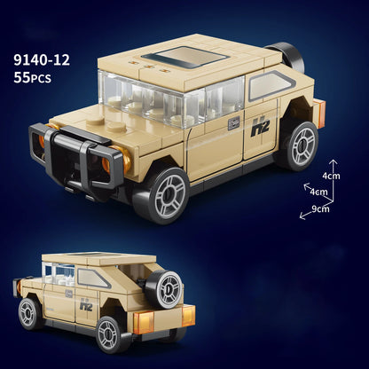 City Speed Racing MOC Car Sports Building Blocks Bricks Classic