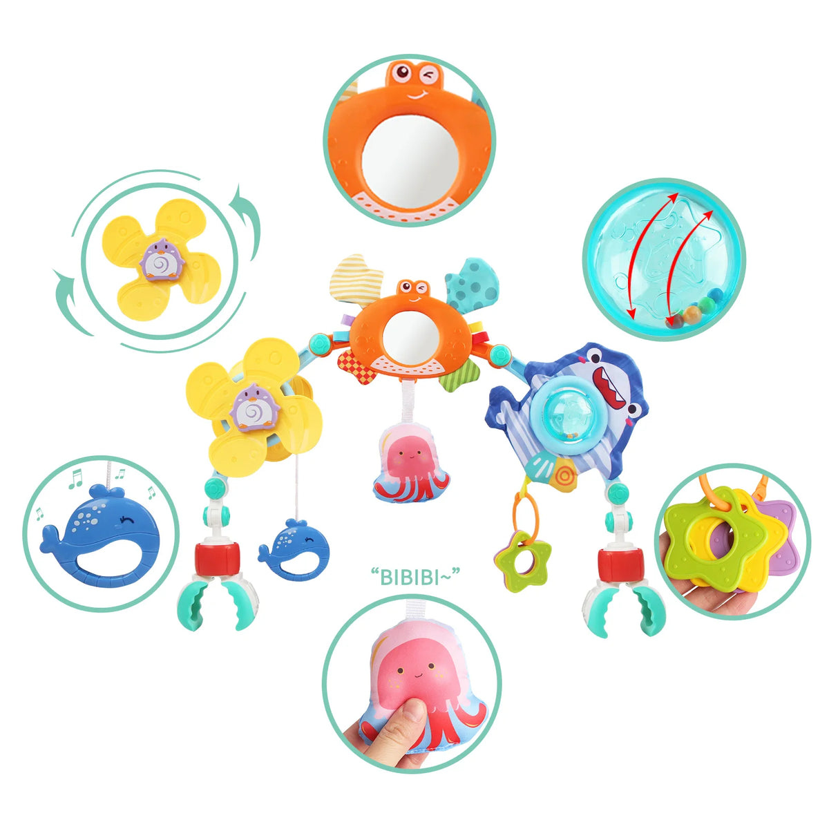 Arch Baby Car Seat Toys Fine Motor Skills Toys