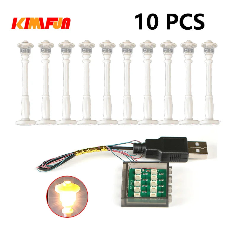 10PCS 0.8mm Pin RGB LED For LEGO Building Blocks