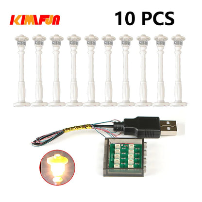 10PCS 0.8mm Pin RGB LED For LEGO Building Blocks