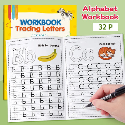 English Letter Uppercase Lowercase Practice Copybook Pen Control Training