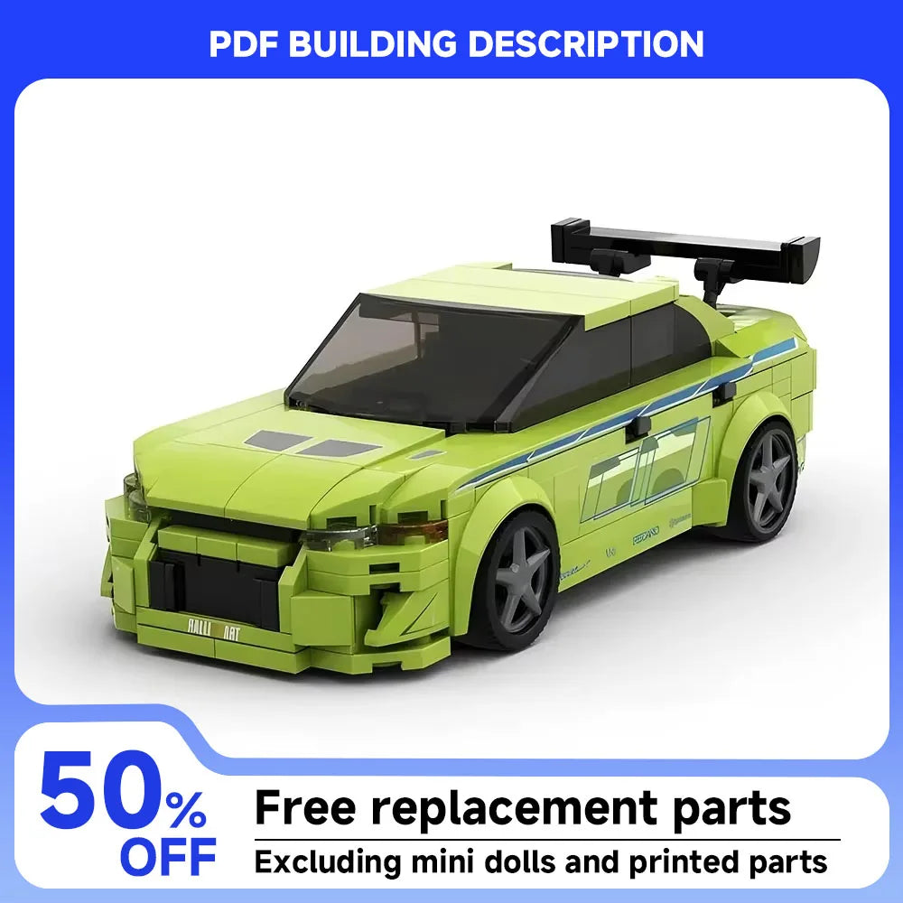 MOC Speed Series Racing Movie Model Fast and Furious