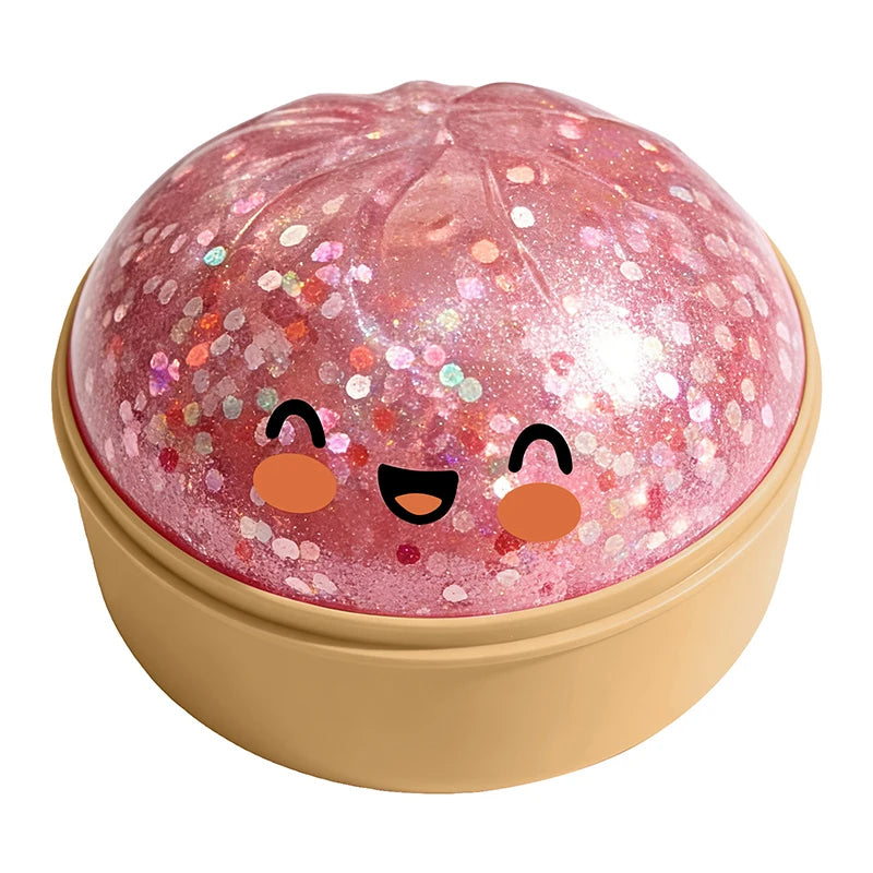 Glitter Dumpling Squishy Pinch Slow Rebound Soft Decompress Mystery Pressure Ball