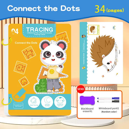 Drawing and Control Training, Thick Lines, Educational Diary, Notebook