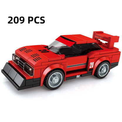 City Speed Racing MOC Car Sports Building Blocks Bricks Classic