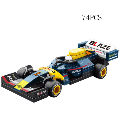 City Speed Racing MOC Car Sports Building Blocks Bricks Classic