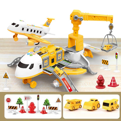 New Deformation Music Simulation Track Inertia Toy Aircraft