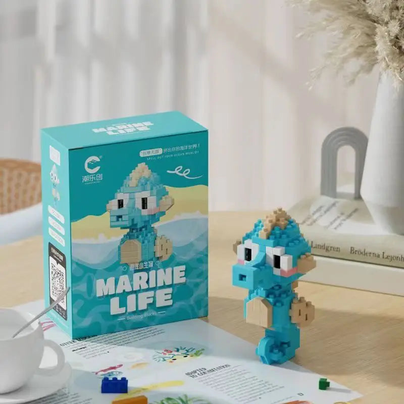 Creative Marine Life Mini Building Blocks Children's Marine Animal Model