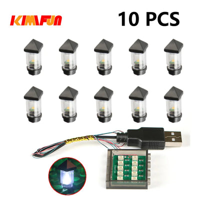 10PCS 0.8mm Pin RGB LED For LEGO Building Blocks