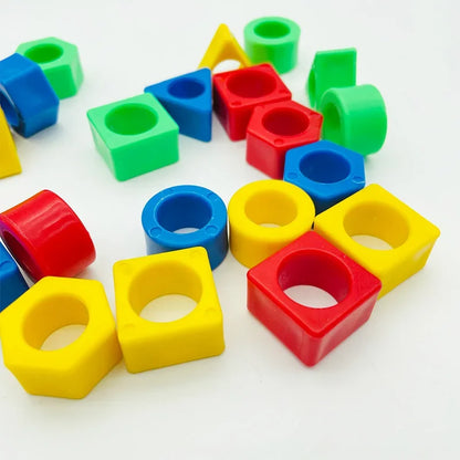 Children Matching Puzzle Toys Colors Geometric Shape Jigsaw Board Games Early Educational