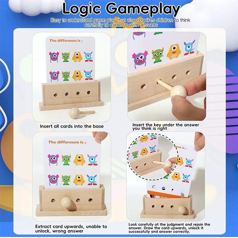 Logic Puzzle Game Educational Toy Set for Kids