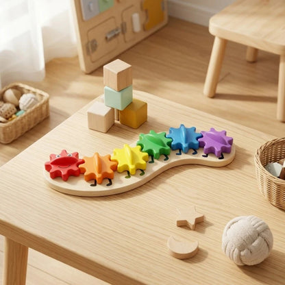 DIY Montessori Busy Board Accessories, Wooden Sensory Educational Toy