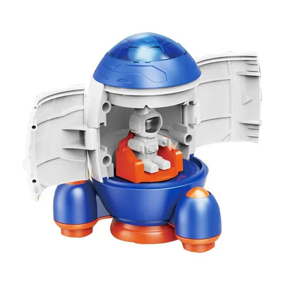 Children Puzzle Space Toy Car Simulation Model Astronaut Rocket