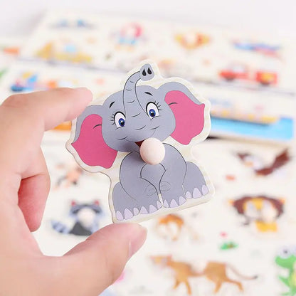 Wooden Puzzles Children Montessori Toys